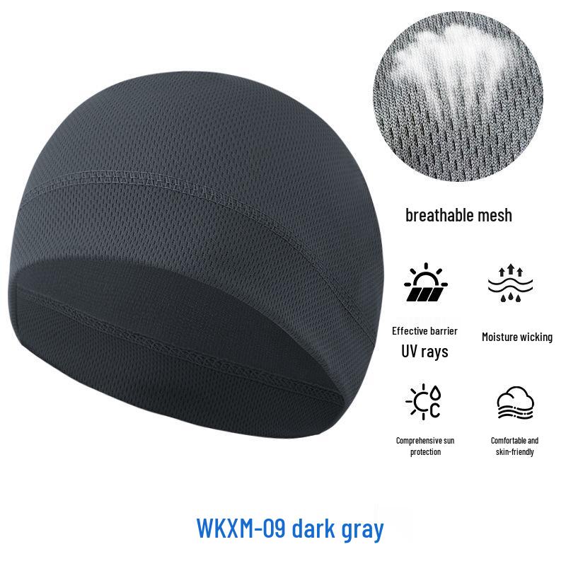 Sommer Mesh Sonnenschutz Radfahren Skull Cap - Atmungsaktiv Hochelastisch Eis Seide Sport Liner