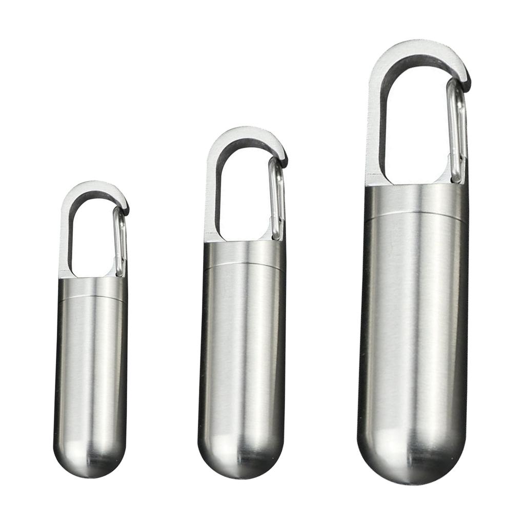 Mini Metal Seal Bottle Container Waterproof Bottle Canister Capsule Box Outdoor Camping EDC Tool for Titanium Sealed Can