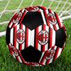 Pallone Calcio a 5 AC Milan Colorato Per Tutte le Età Misura 5 Cucito a Macchina PVC Pronto per la Competizione Resistente Alto Rimbalzo