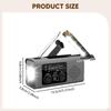Emergency Radio Hand Crank with Headphone Jack Solar Power Compact Flashlight Weather for