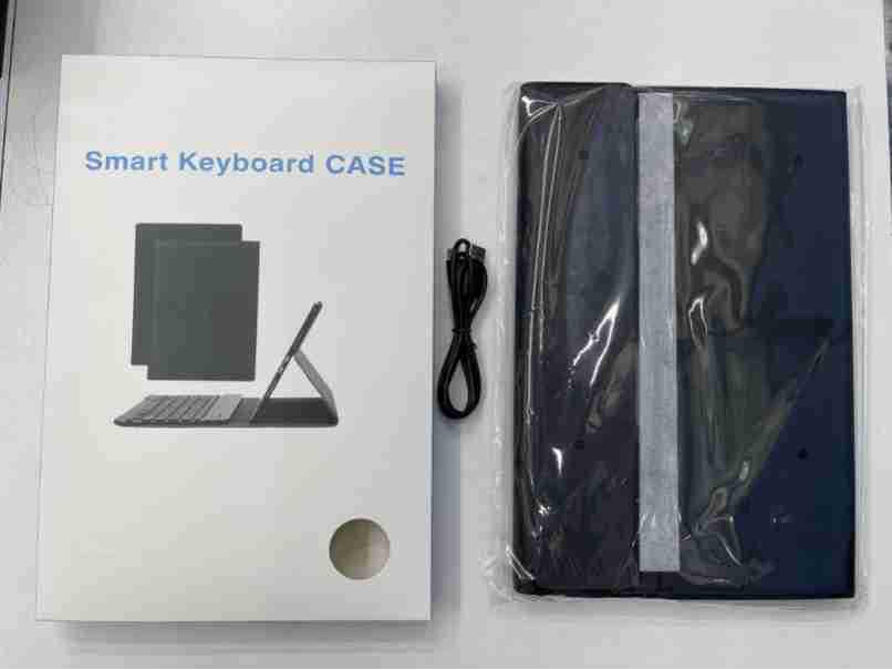 Bluetooth Tastatur Lederhülle für Samsung Tab A8 10,5 Zoll X205/X200