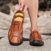 38-48 Sandalias de Playa de Cuero de Verano para Hombre Talla Grande