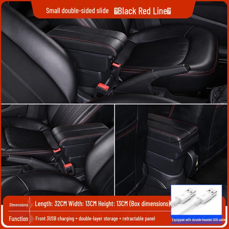 Geely Geometry E Cute Tiger Armrest Box - Modified Car Console Storage
