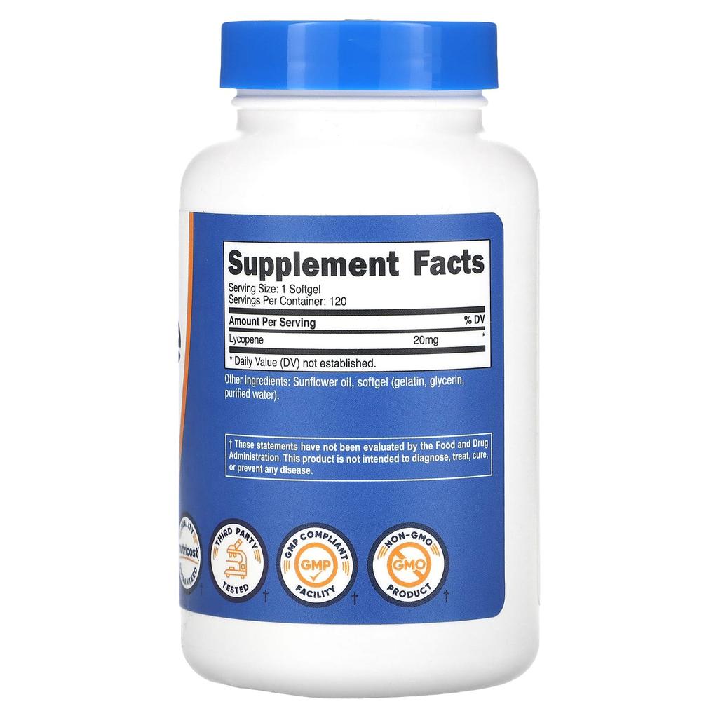 Lycopene, 20Mg, 120 Softgels