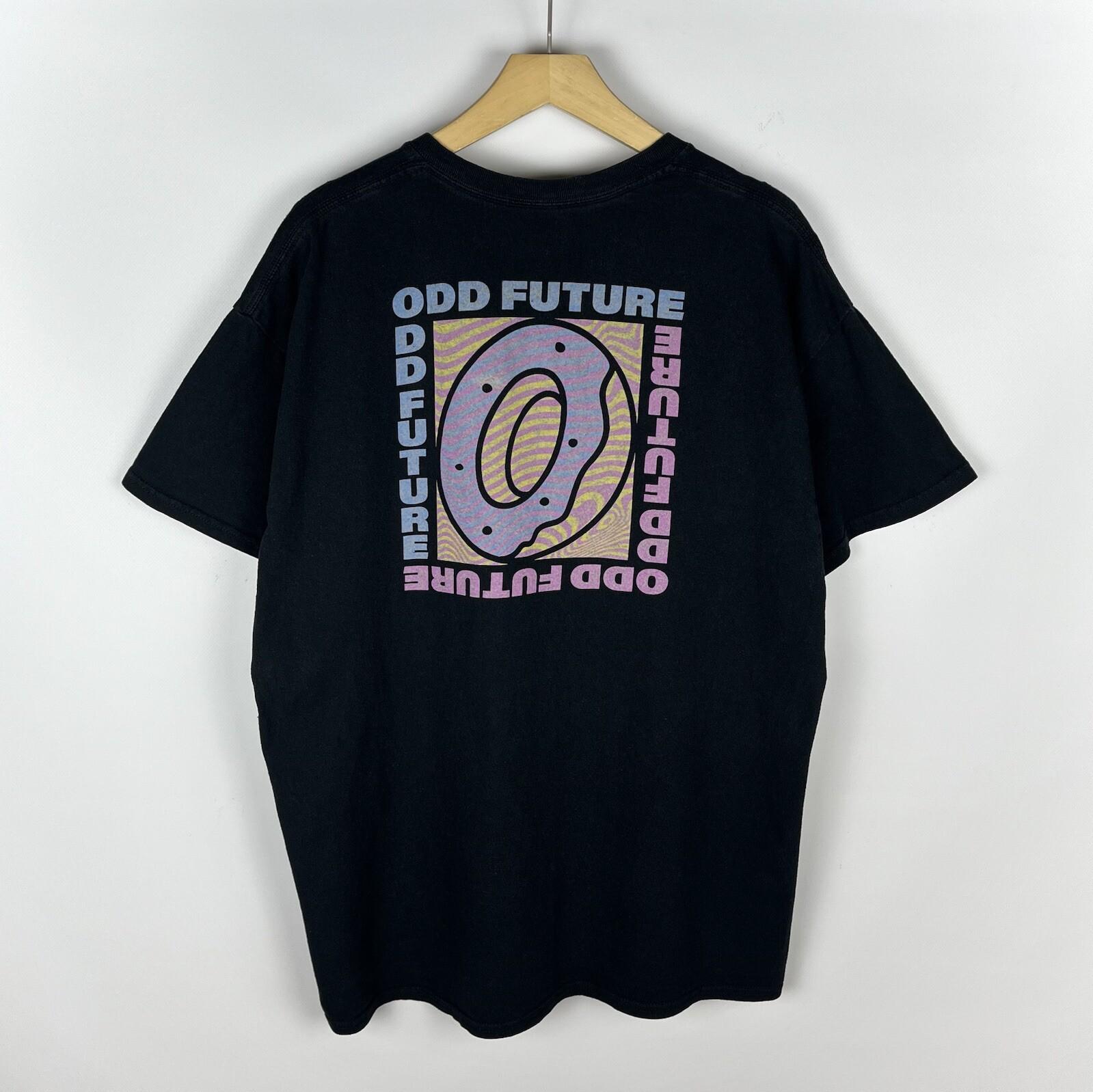 OFWGKTA Odd Future Big Logo Hip Hop Rap Short Sleeve Faded T Shirt Size XL Black Unisex T-Shirt XL