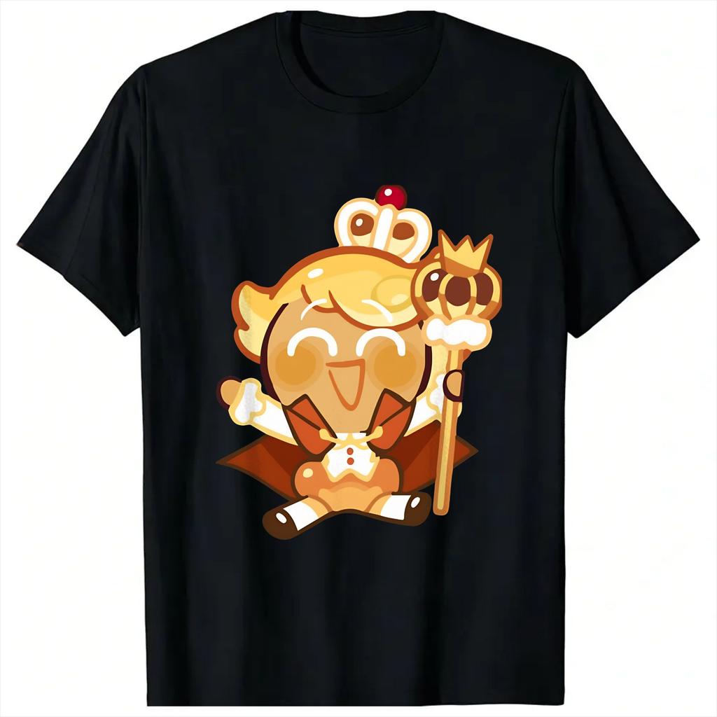 cookie run characters T Shirts Unisexs Cotton Fun TShirt O Neck Tees Short Sleeve Tops Graphic Printed