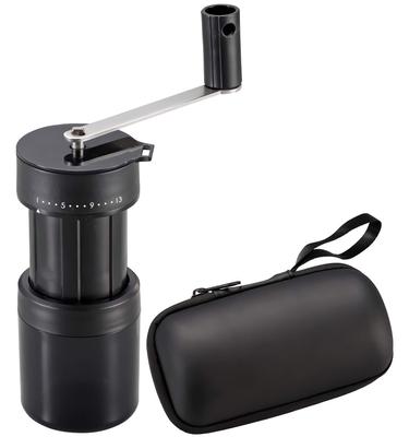 CAPTAIN STAG Kaffee Hand Tragbar Kaffee Einstellbare Grobheit in 13 Aufbewahrungskoffer Schwarz Mühle, Mahlen, Mühle, Stufen, Enthalten, UW-3540