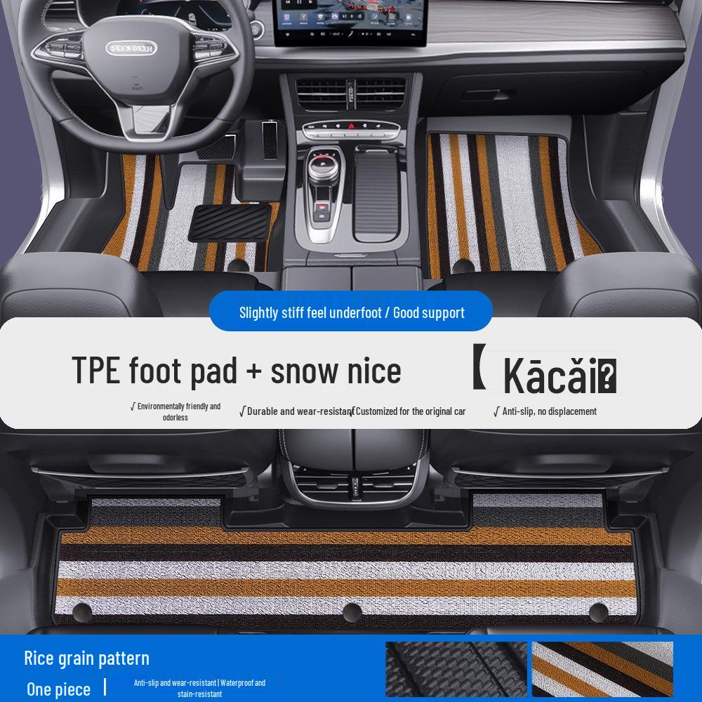 Skyworth EV6 ET5 TPE Waterproof Car Mats with Door Sill Coverage