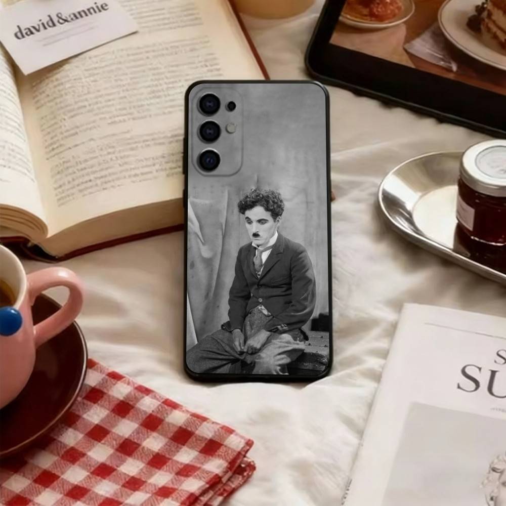 Charlie Chaplin Phone Case Soft black For Samsung S25,S24,S21,S22,S23,S30,Ultra,S20,Plus,Fe,Lite