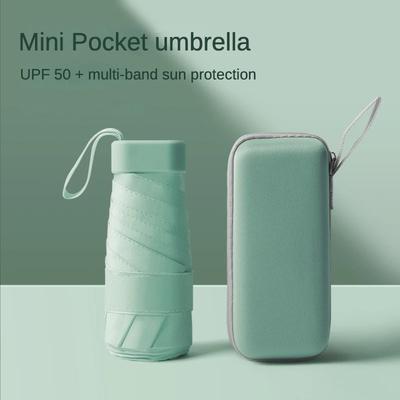 Mini Umbrella Capsule Umbrella Sunny And Rainy Dualuse Rainproof Sun Protection Outdoor Traveling Portable Parasol Umbrella