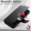 iPhone 17 Pro Flip Card Slot Magnetic Wireless Charging Stand Case - Color Block Leather