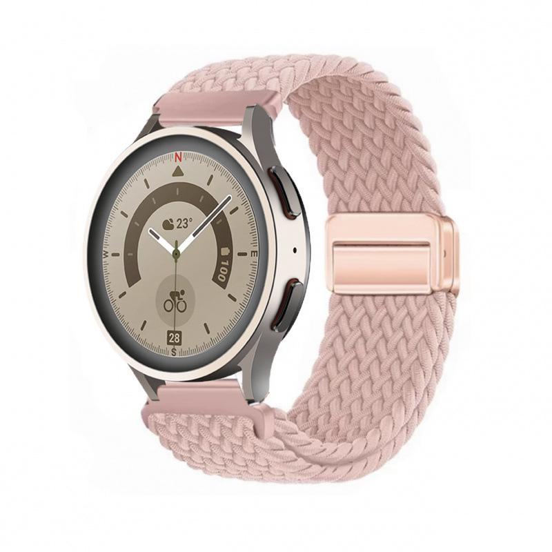 Nylon Woven Strap with Magnetic Buckle for Xiaomi Watch S5/S3, Huawei GT6/GT5, Garmin, and Samsung 22mm Strap Only