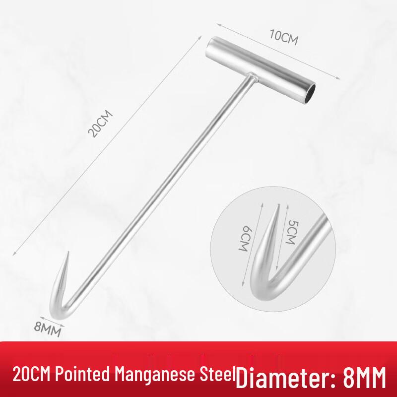 Black Scorpion Stainless Steel Manhole & Rolling Door Hook