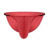 Arjen Kroos Men's T-Back Bikini Briefs, Sexy Lingerie, Breathable, AK2158-A1-Red, 1 Piece, XL