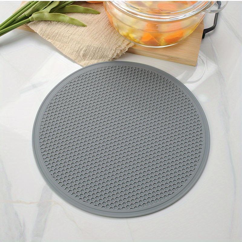 1/4PCS Round Placemats Restaurant Hollow Decoration Meal Mat Anti-hot Dining Table Line Mat Steak Plate Pad