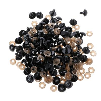 Black Plastic With Washers Safety Doll Eyes Puppets  Eyes Crafts Making Toy Accessories