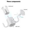 Beach Umbrella Hook Middle Pole Space-saving Four-corner Hook Outdoor Garden Plastic Four-corner Hook Stall Umbrella Accessories