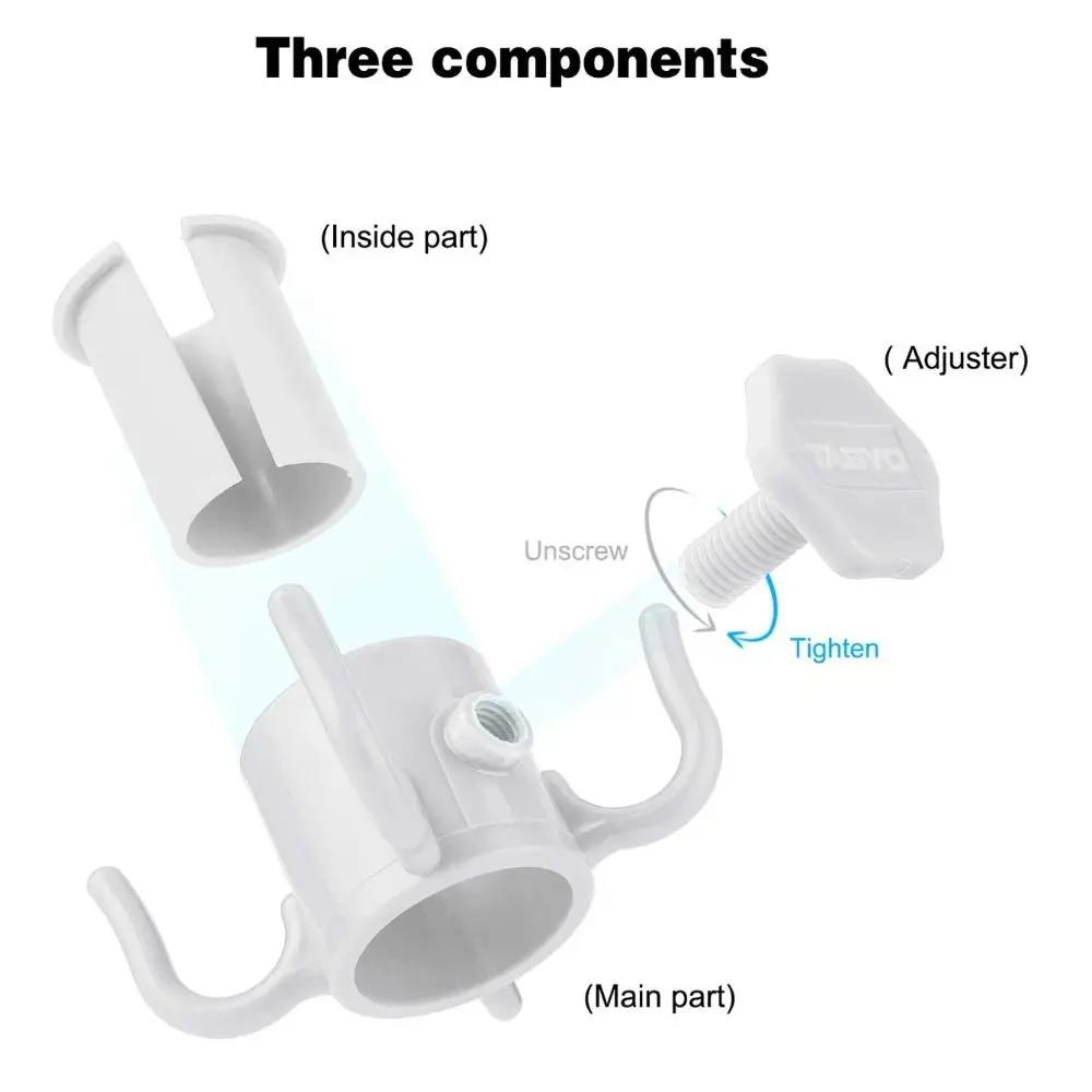 Beach Umbrella Hook Middle Pole Space-saving Four-corner Hook Outdoor Garden Plastic Four-corner Hook Stall Umbrella Accessories