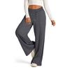 2026 Autumn/Winter Women's Solid Color Tie-Waist Wide-Leg Pants