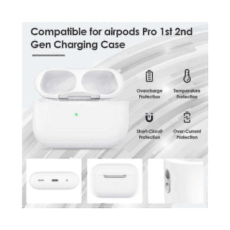 Wireless Charging Case Replacement for AirPods Pro 2nd with Bluetooth Sync Support