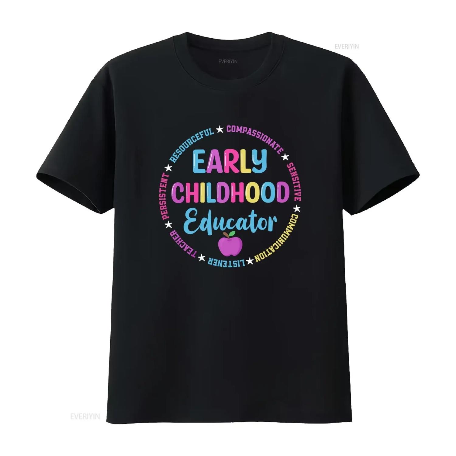Early Childhood Educator T Shirt Thoughtful Teacher Preschool Appreciation Special Ed vintage Washed Slightly Stylish S