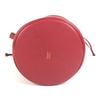 HERMES Tassel fringe Manjoire Drawstring bag Shoulder Bag Courchevel Red