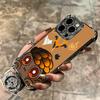 V-Valorant Cute Catoon Plating Phone Case For Iphone 16 17 Pro Max Air 16E 14 15 Plus 12 13 Mini Anti-Fall Airabag Cover