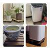 Household Garden Wooden Moving Flowerpot Base Movable Plant Pot Trolley 4 Wheels Rolling Base Trays Plant Stand