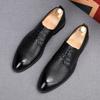 Fashion New Fashion Men's Dress Leather Shoes Male Luxury Designer Black Glossy Loafers Wdding Prom Homecoming Footwear Zapatos Hombre