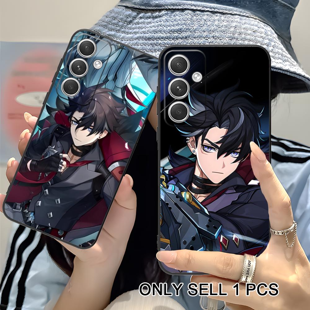 Game GI Wriothesley Matte Mobile Phone Case for Samsung Galaxy S26 S25 S24 S23 S22 S21 S20 Note20 Plus FE Ultra Colorful Cover
