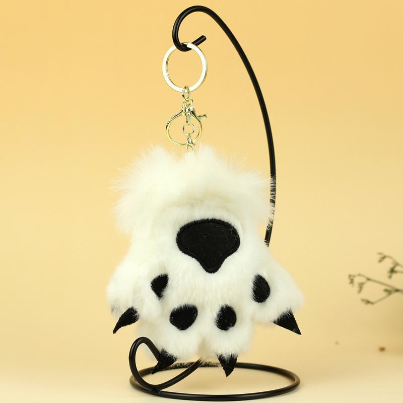 Stuffed Animal Tiger Paw Keychain Unique Kids Collectors Bag Pendant Doll Gift