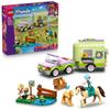LEGO Friends Horse Family and Trailer Building Toy for Kids Ages 7-9, Animal Playset, Creative Block Set