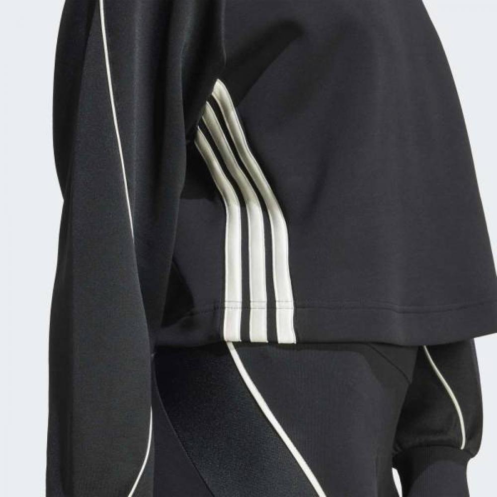 Adidas Women S Stadium 3 Stripe Crewneck SweatShirt Soft Layer 3 Stripe