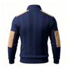 Men's Winter Zip-Up Jacket With, Color Design