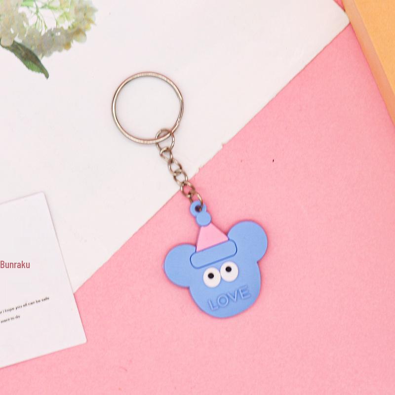 Cartoon Silicone Keychain Keyring - Soft PVC Rubber Key Hanger