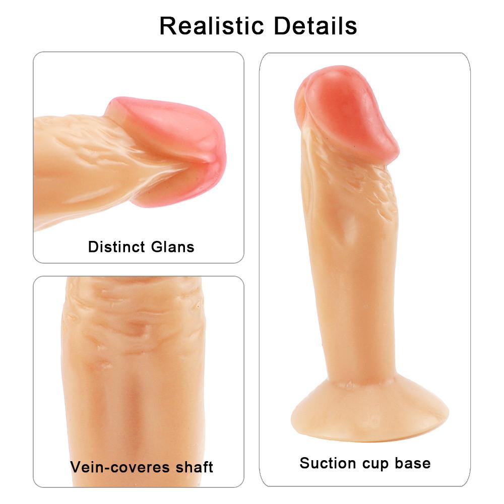 Okouzlující dildo realistické falešné péro se simulovanou přísavkou pro ženy, vzájemná masturbace, erotogenní sexuální hračky