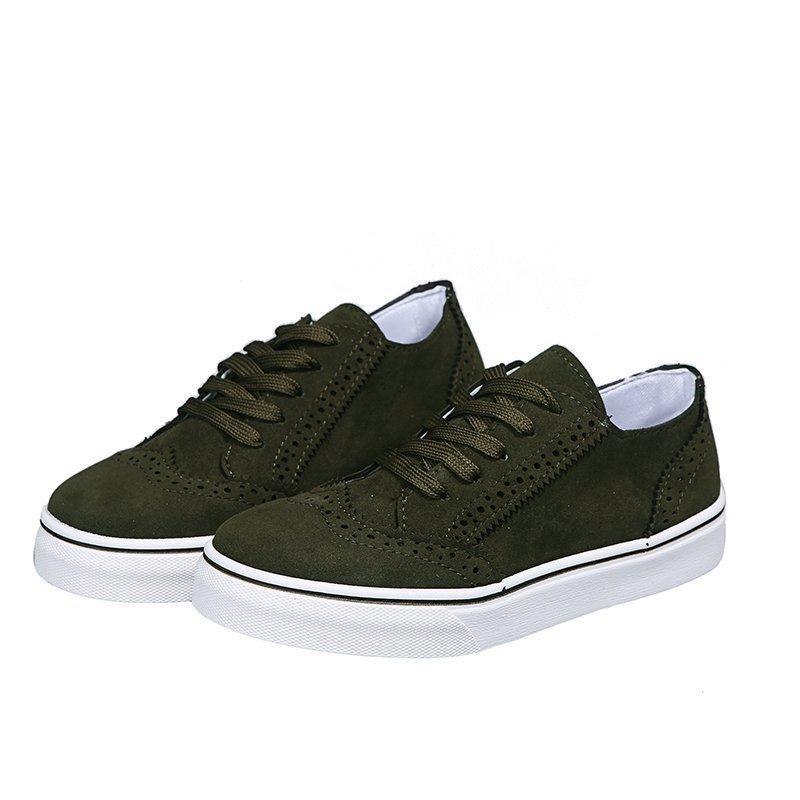 2025 spring and summer new canvas shoes women's European and American fashion trend single shoes foreign trade plus size comfortable women's shoes