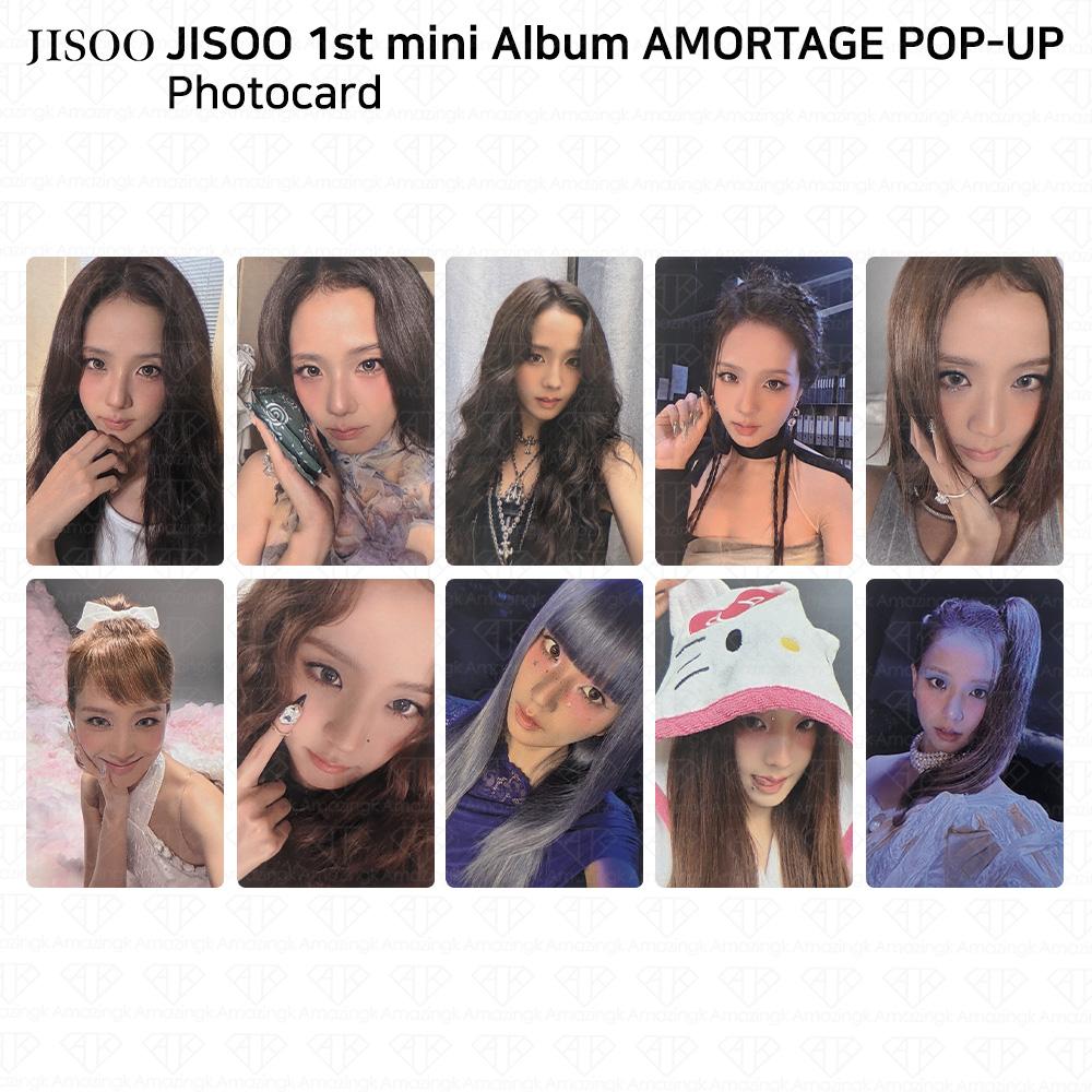 

JISOO 1-й мини-альбом AMORTAGE POP-UP MD Фотокарточка Photocard #1
