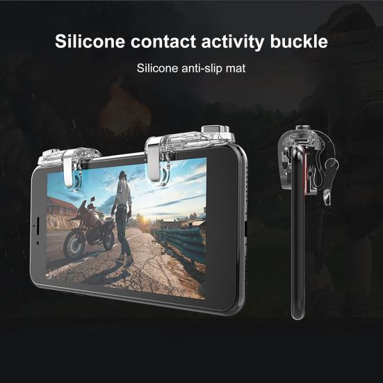 1 Pair Gaming Anti-scratch Universal Auxiliary Trigger Sensitive Phone Gaming Controller Button