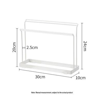 Miflame Staggered Kitchen Countertop Towel and Dishcloth Drying Rack