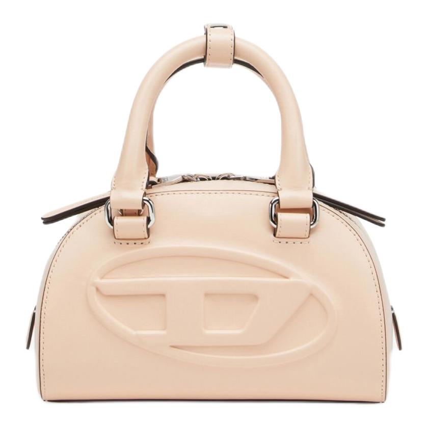 

Diesel 1Dr Oval Logo Embossed Leather Mini Shoulder Crossbody Bag Women Bags Pink X10369P8279T4123 Basic Set (Bag+Dust Bag)