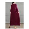 Autumn Long Sleeve Maxi Dress Cotton Loose Casual Plus Size Women Oversize Long Dress