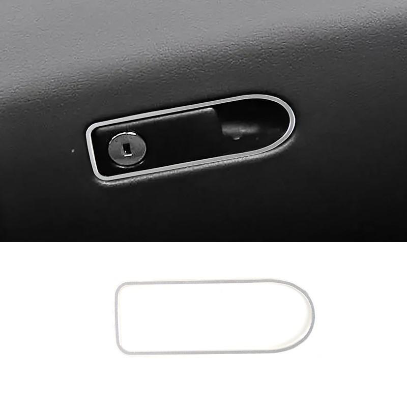 For Mercedes Benz C Class W205 GLC X253 2015-2018 Car Copilot Glove Box Switch Frame Decoration Sticker Interior Accessories