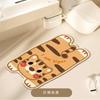 Cute cartoon special-shaped animal diatom mud bathroom absorbent floor mat household bathroom door non-slip foot mat carpet