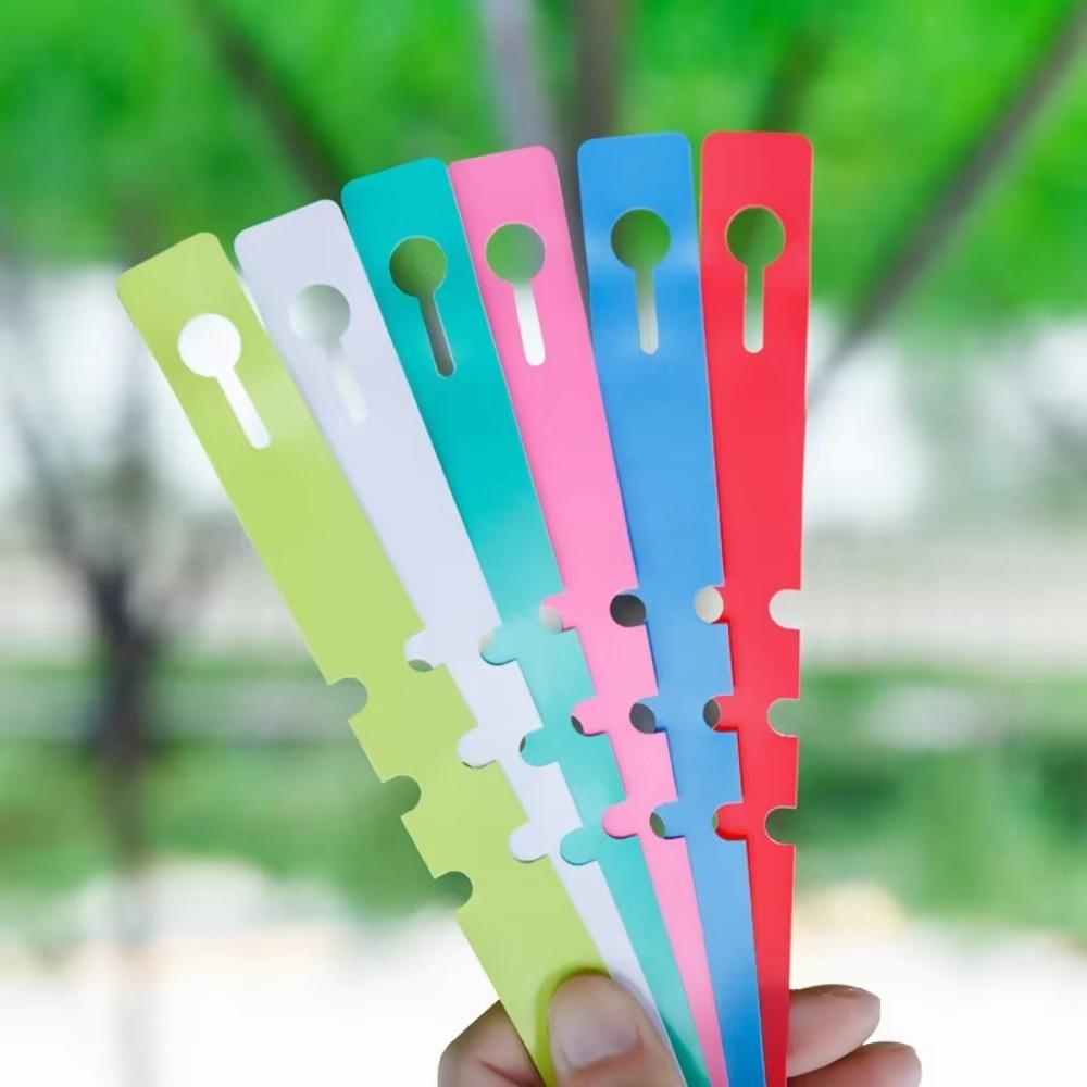 100pcs Reusable Garden Plant Tag Plastic Vegetables Labels New Ring Buckle Sign Markers Tool