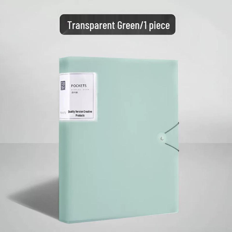 A4 Clear Multi-Layer Ring Binder for Certificates, Test Papers, Music Scores, and Prenatal Records