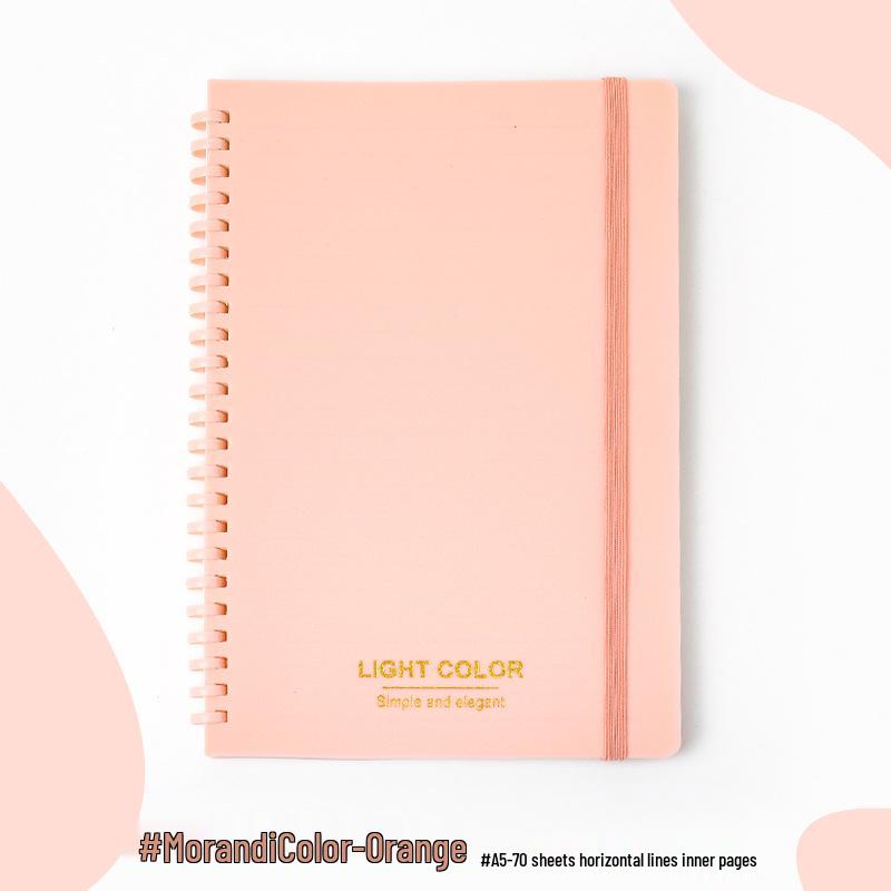 Morandi Soft Coil Notebook - B5 & A5, Notepad Planner, Learning Diary