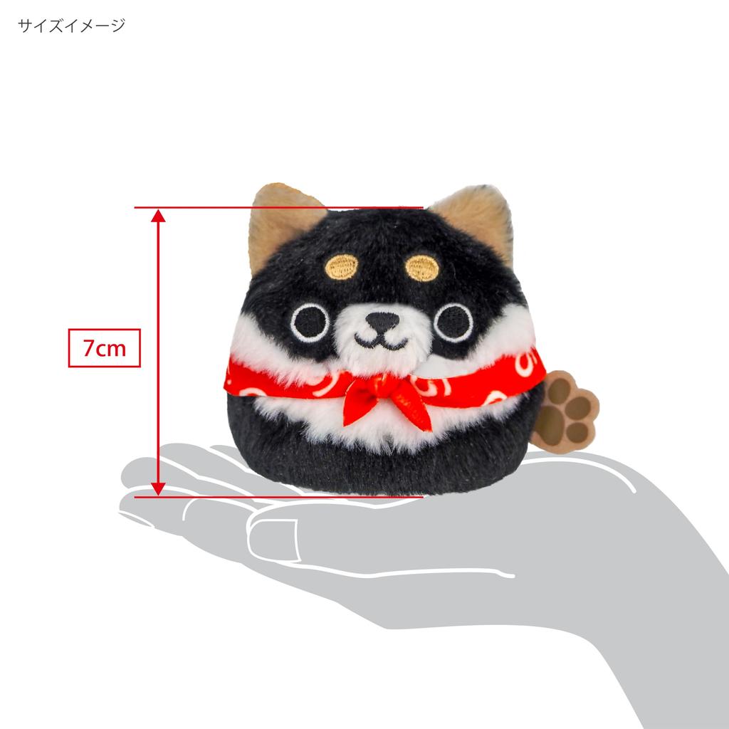 Sanei Boeki Dango Friends [Dog Dango] Kuroshiba Size: Approx. W7.5 x D6 x H7cm Plush Toy