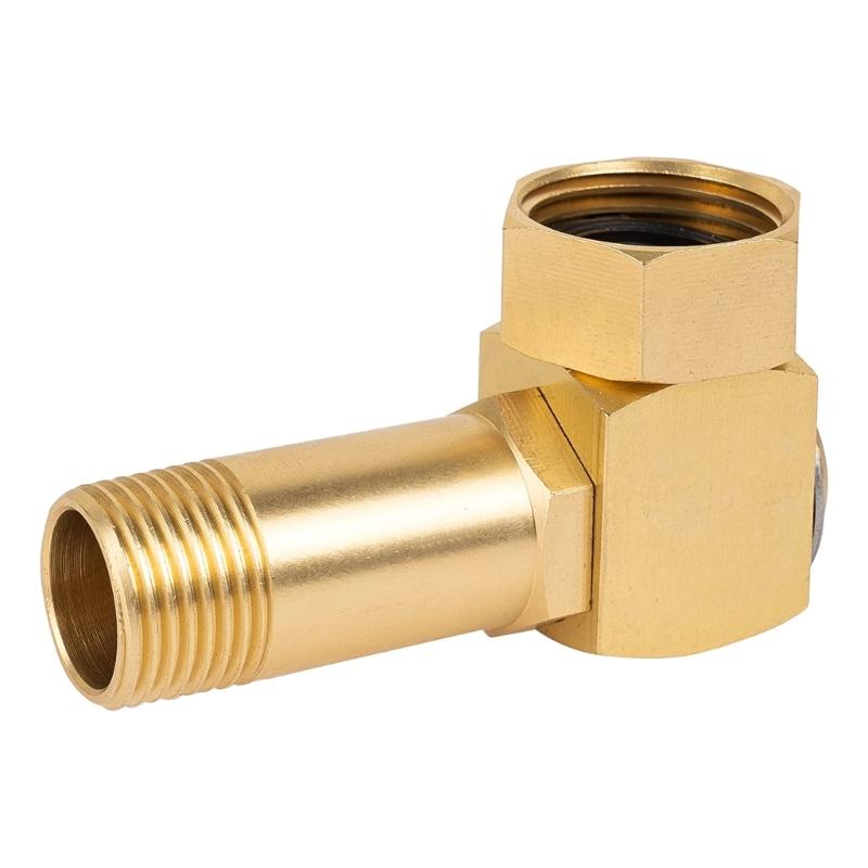 Industrial Grade Garden Hose Connector Brass Garden Hose Adapter 1-inch GHT to 0.8-inch Connector Quick Connection 1