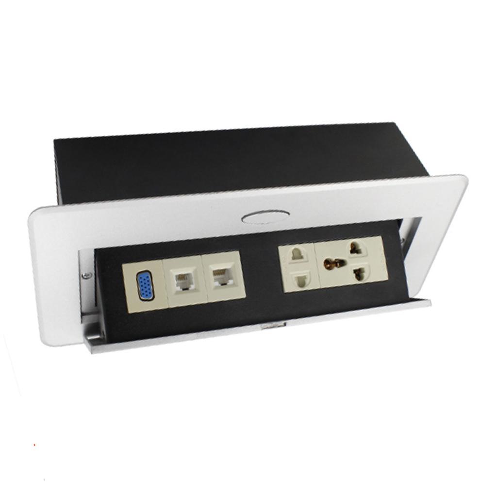 Priză de alimentare încorporată, multifuncțională, încastrată, tip popup, pentru cumpărături